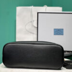 Prada Medium Leather Handbag With Belt 1BA417 Black